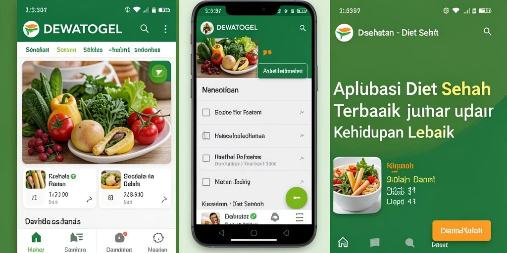 Antarmuka DEWATOGEL yang ramah pengguna untuk Diet Sehat.