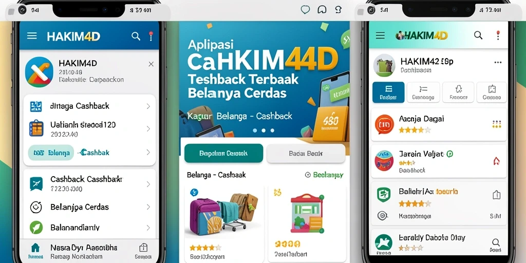 Tampilan antarmuka HAKIM4D dengan berbagai pilihan Cashback.