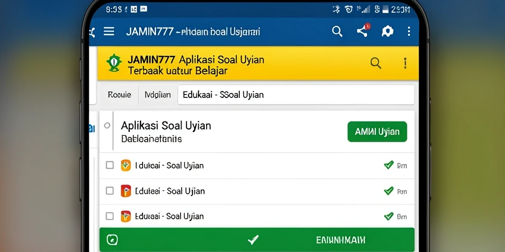 Tampilan antarmuka aplikasi JAMIN777 yang informatif dan menarik.