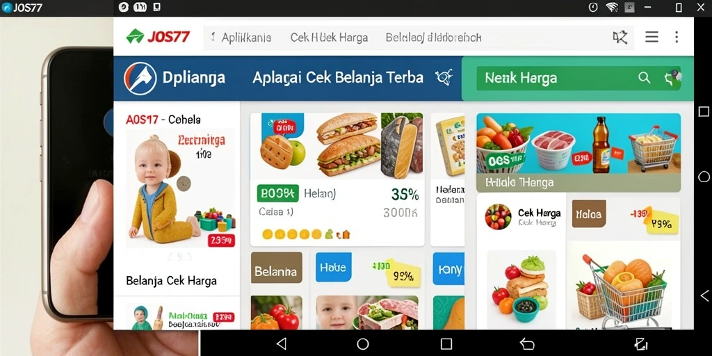Antarmuka aplikasi JOS77 menampilkan fungsi Cek Harga dengan jelas dan informatif.