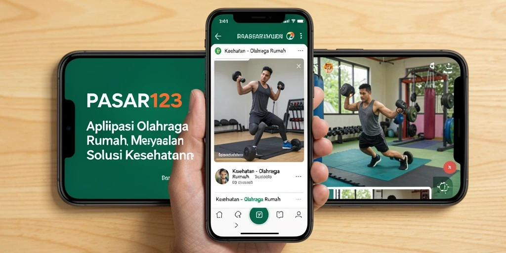 Antarmuka pengguna PASAR123 yang menarik dan mudah dinavigasi.