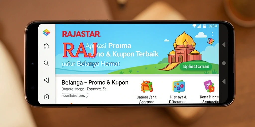 Antarmuka RAJASTAR yang ramah pengguna untuk promo & kupon.